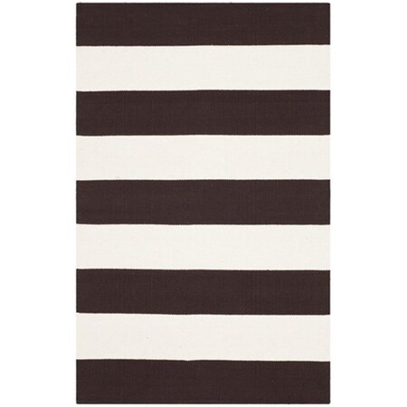 Safavieh Montauk Hand Woven Rectangle Rug- Chocolate - Ivory- 9 x 12 ft. MTK712P-9